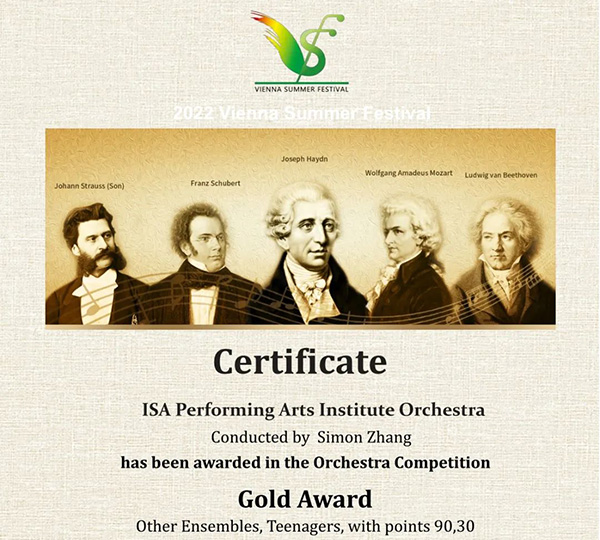 ISA PAI Orchestra Wins the Gold Award